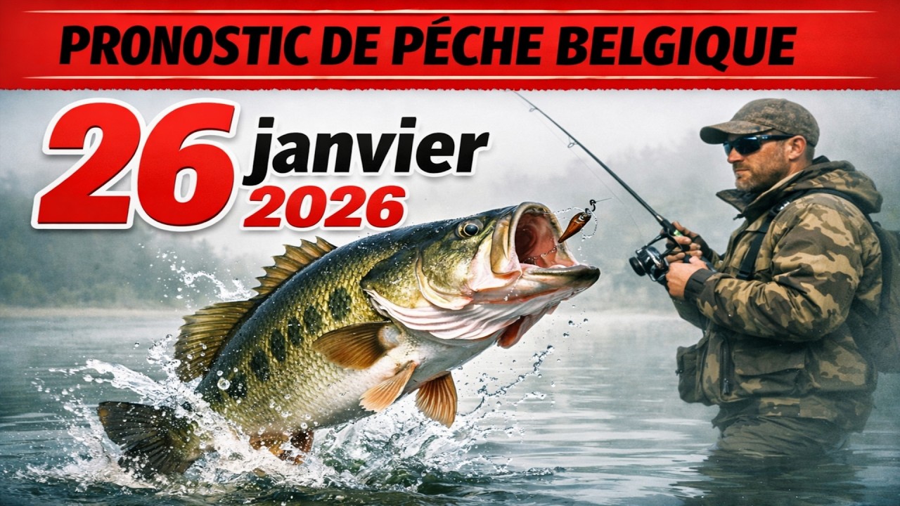 PROGNOSTIC DE PÊCHE en Belgique le 26 janvier 2026 - Laisse tout tomber et viens pêcher!