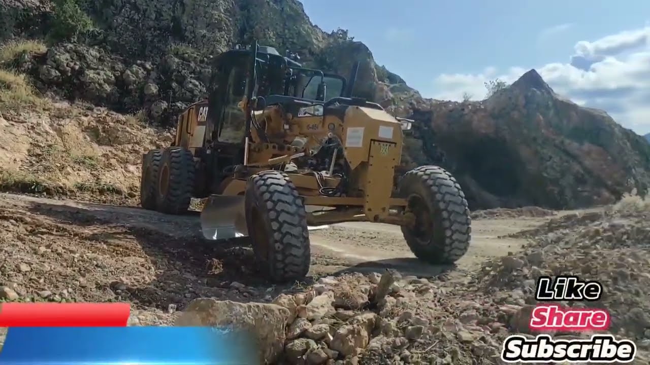 Cat 140m Greyder şarampol ve yol reglaj çalışması nasıl yapılır, makine nasıl kullanılır