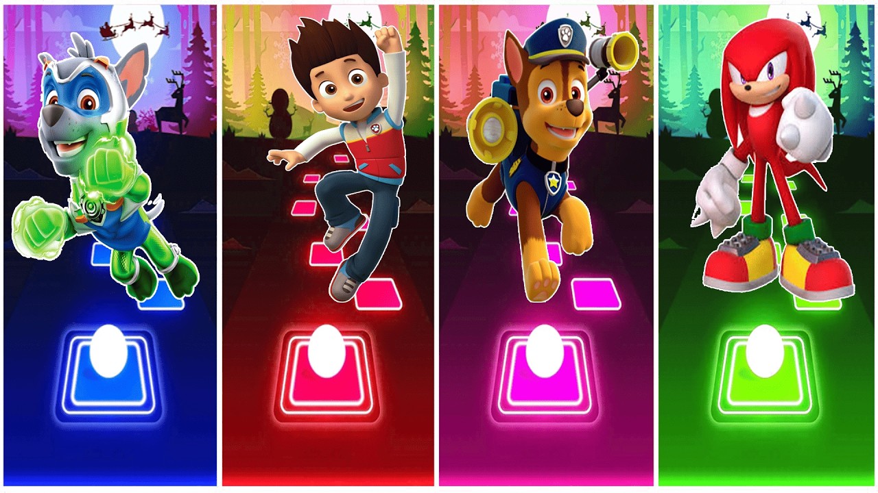 Rocky 🆚 Ryder 🆚 Chase 🆚 Knuckles.🎶 Who Is Best?