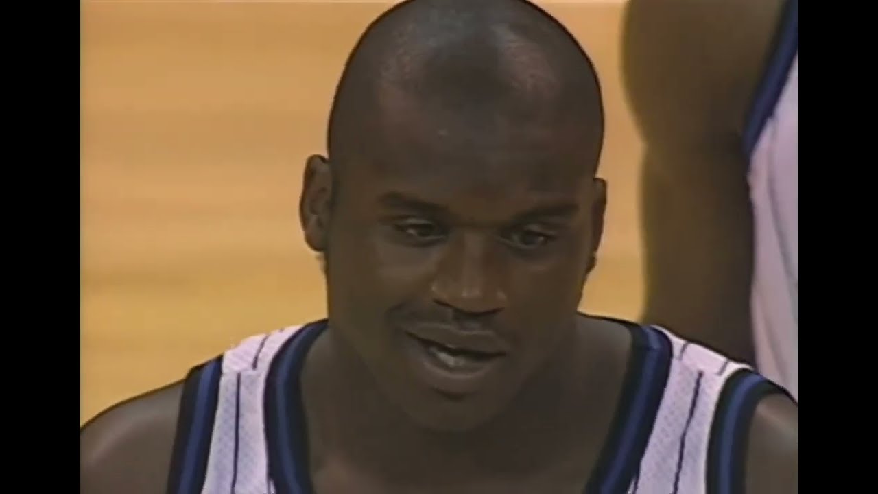 1994 NBA Orlando Magic at Charlotte Hornets, November 9, 1994, Shaq 46 Points, 20 Rebounds, 3 Blocks