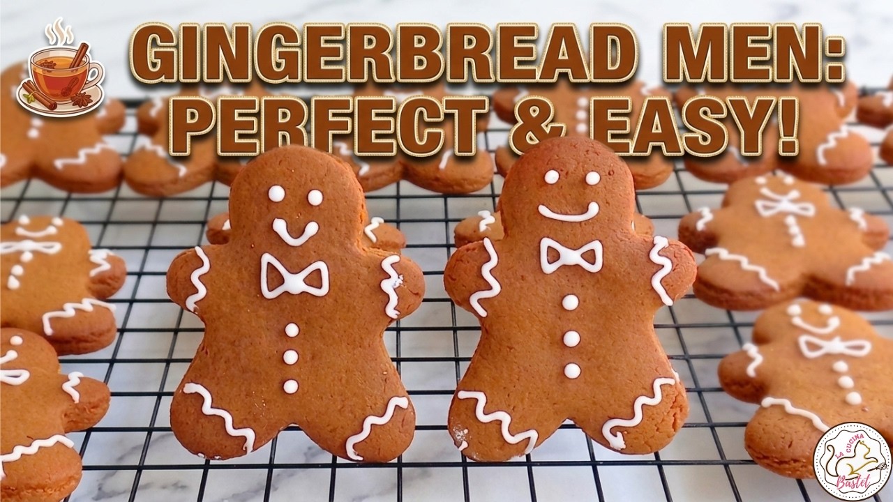 Gingerbread Men Decorated with Eggless Icing 🎄 Homemade Christmas Cookies