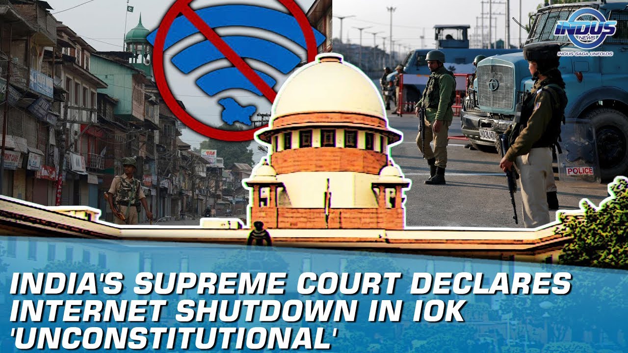 India's Supreme Court Declares Internet Shutdown in IOK 'Unconstitutional' | Indus News