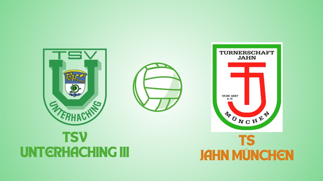 Bezirksklasse Volleyball Obb: TS Jahn München vs. TSV Unterhaching III (8.Feb 2026)