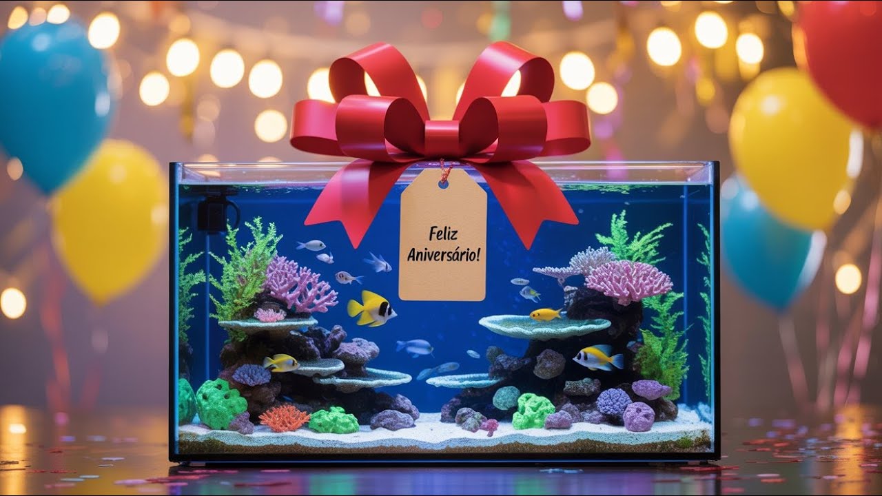 GANHEI UM AQUARIO MARINHO part 2