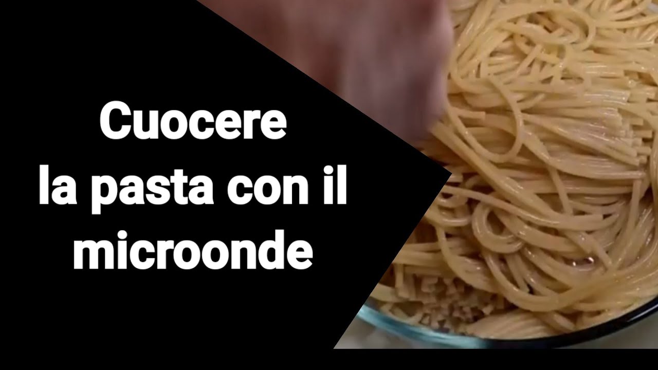 Cuocere la pasta con il microonde in pochi minuti
