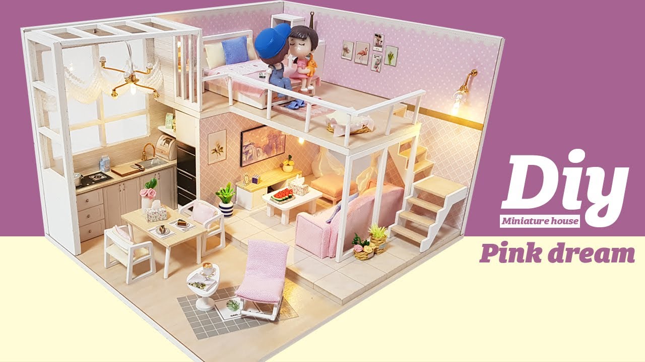 DIY Miniature Dollhouse KitㅣPink dream houseㅣ핑크드림 하우스ㅣ미니어처하우스ㅣ박소소(soso miniature)