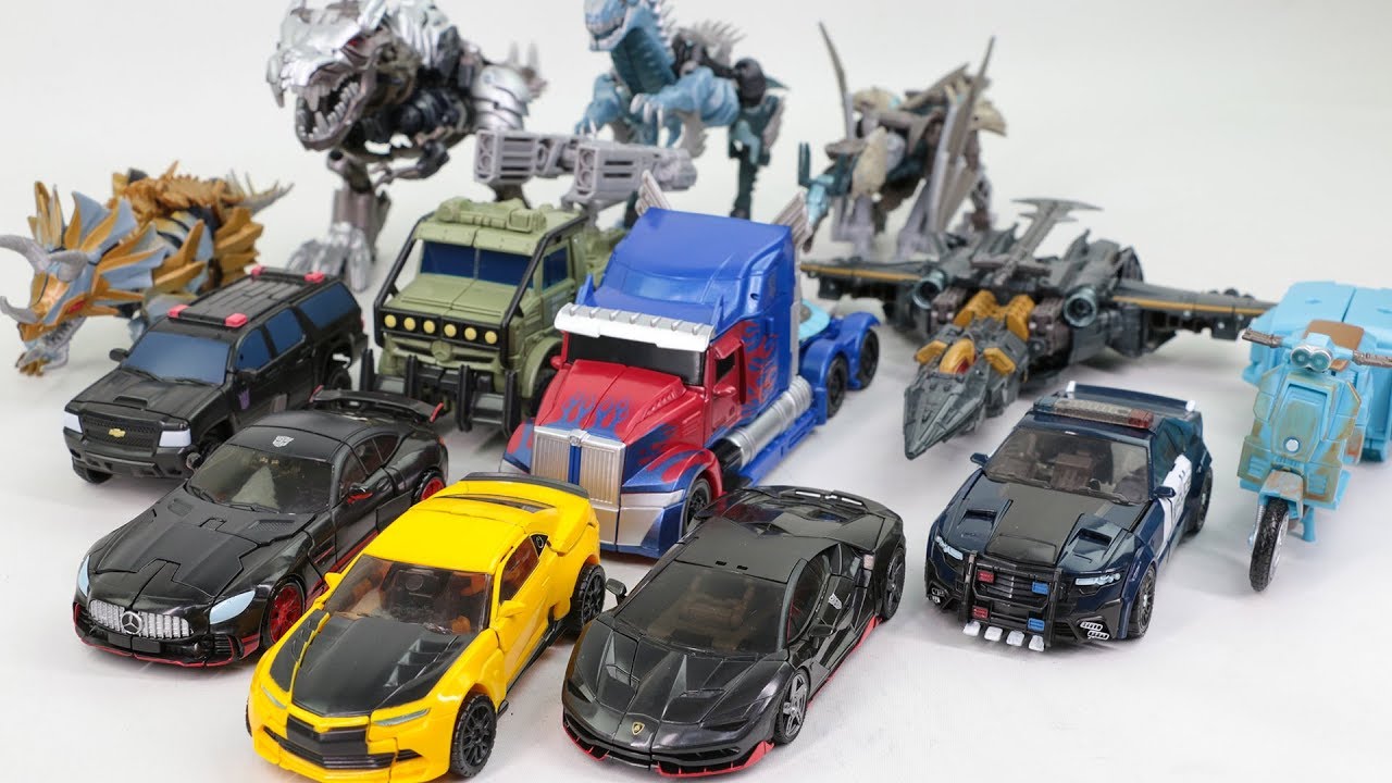 Transformers 5 TLK Optimus Prime Bumblebee Megatron Grimlock 13 Dinosaur Dragon Truck Car Robot Toys