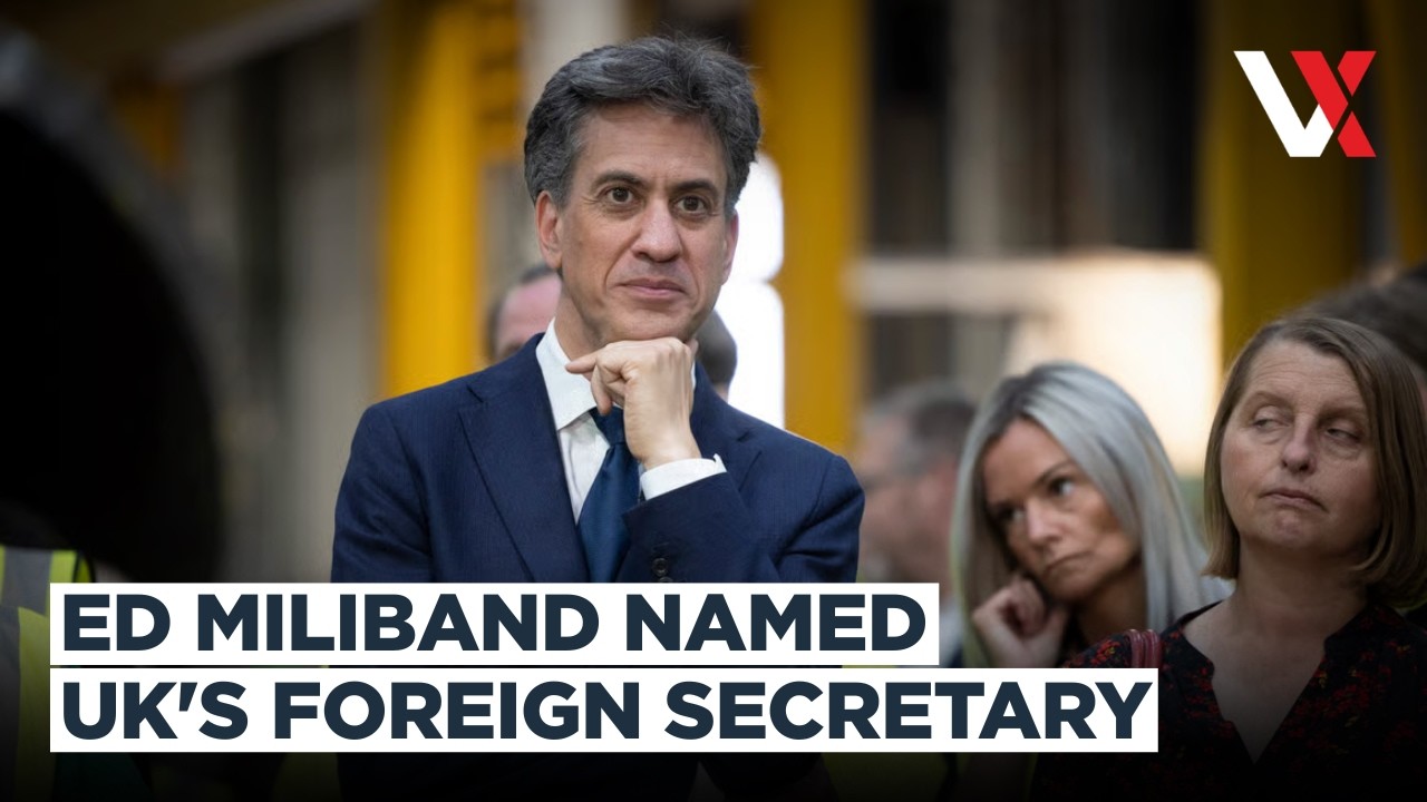Britain's New Foreign Secretary Ed Miliband Speaks After Appointment | VERTEX