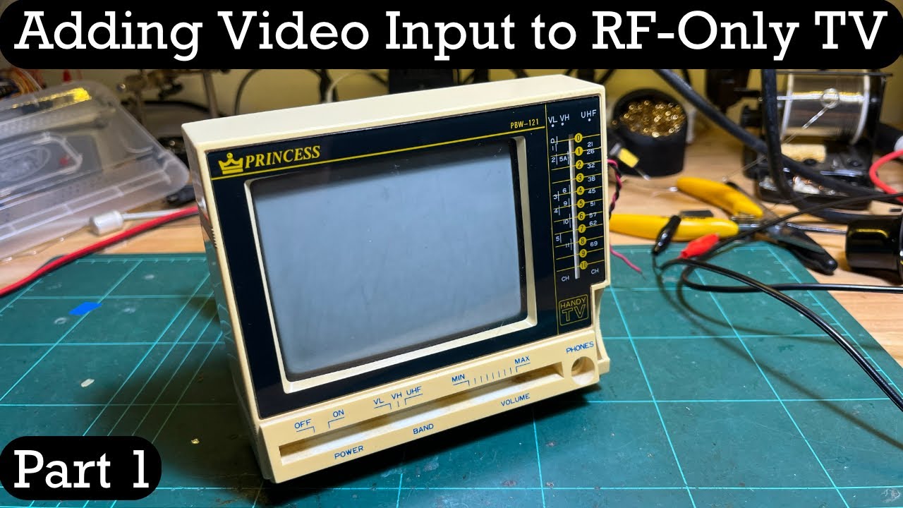 🇹🇼 Princess PBW-121 (Adding Video Input to RF-only TV): Part 1 [TCE #0274]