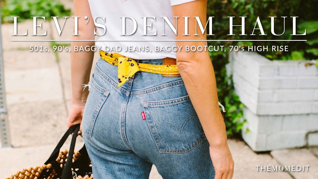 Коллекция джинсов Levi's (501-е, 90-е, джинсы Baggy Dad, расклешенные джинсы Baggy Bootcut, высок...