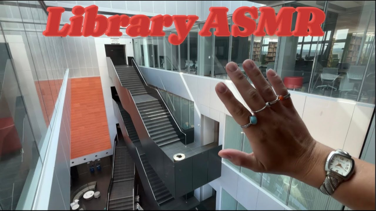 ASMR:A Tour of The Library: Book Tapping, etc.📚