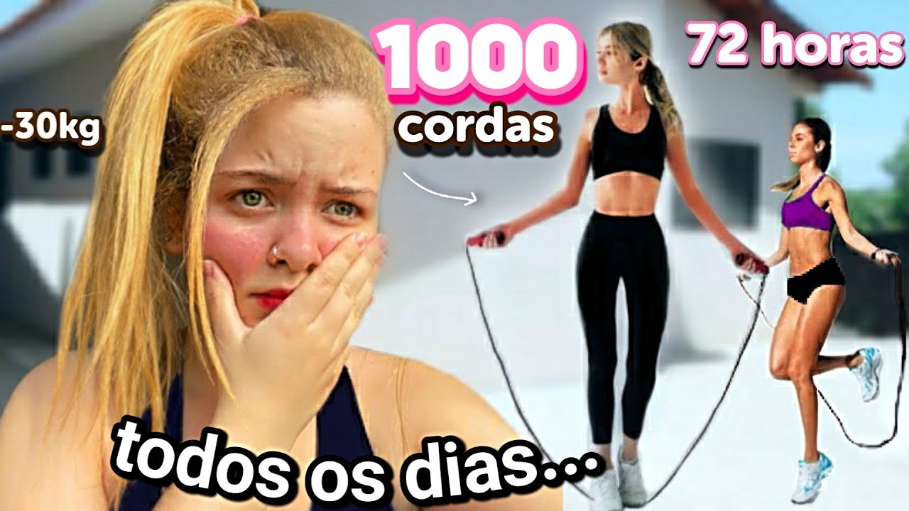 PULEI CORDA 1000 VEZES TODOS OS DIAS DURANTE 3 DIAS *insano*