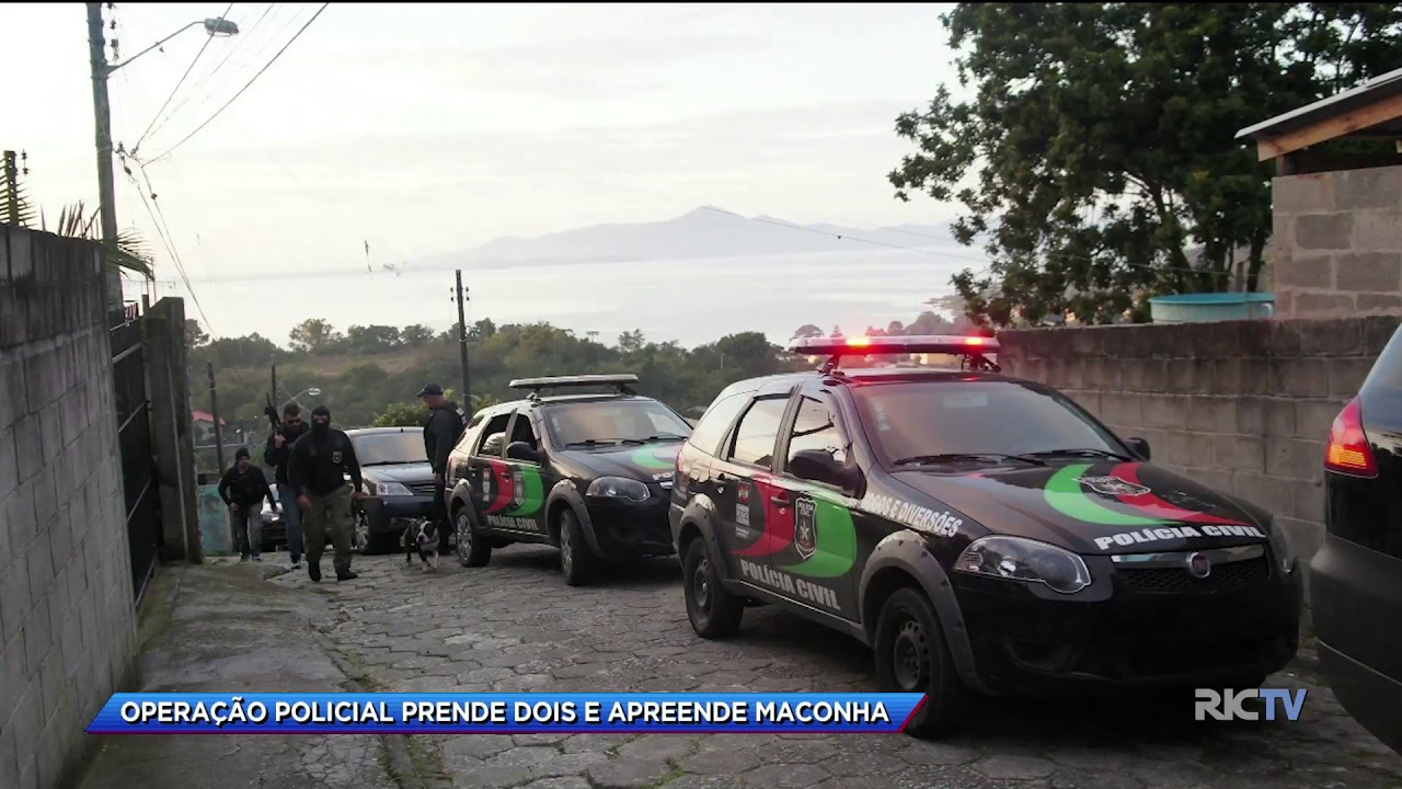 Operação policial prende dois homens e aprende maconha em SJ