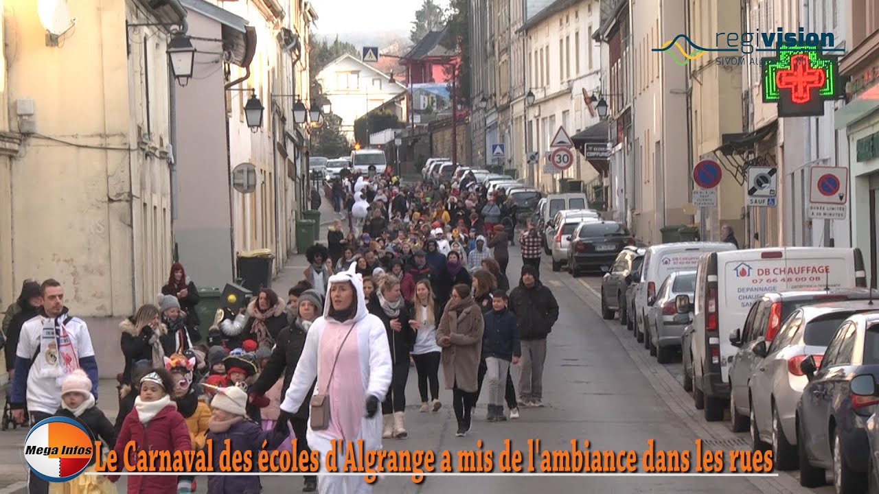 Le Carnaval des écoles d'Algrange a mis de l'ambiance dans les rues.
