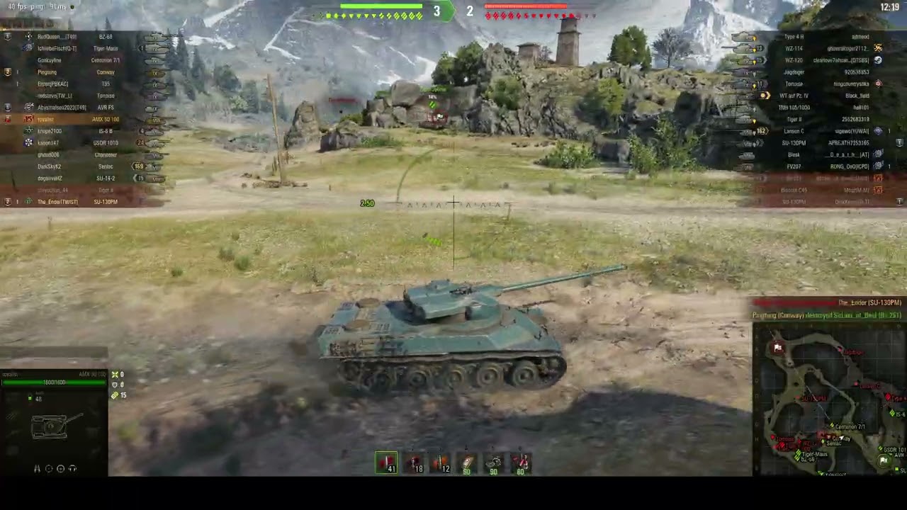 AMX 50 100 Game WOT