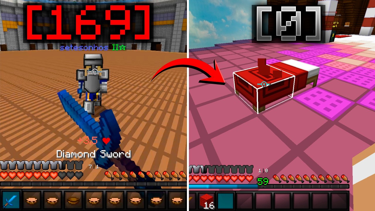TOP 169 na DUELS jogando BEDWARS | MUSHMC