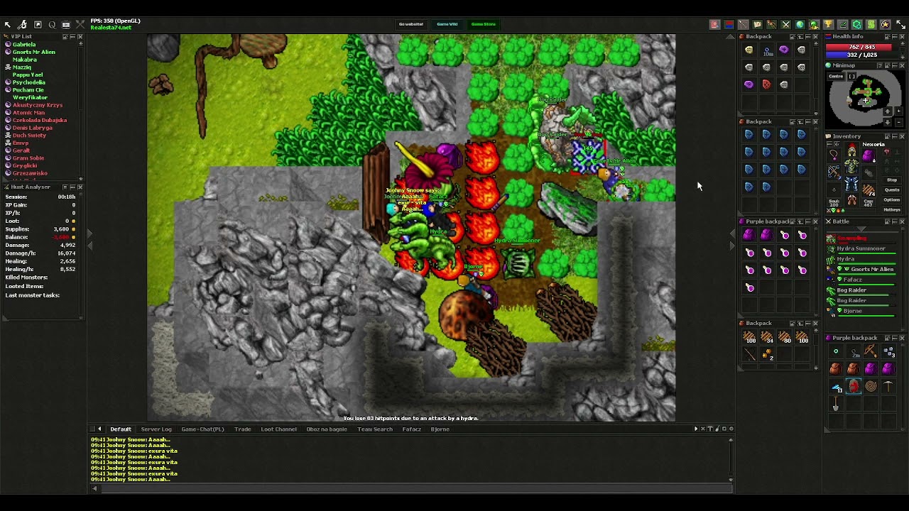Tibia (( Realesta )) 7.4 (( Nexoria )) Boss 70+ lvl (( Swampling ))