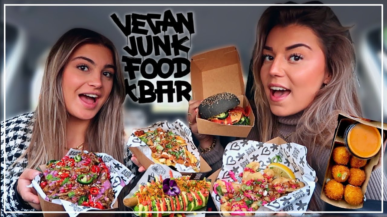 MEGA MUKBANG MET ISABELLE - VEGAN JUNKFOOD BAR 🍟🍔 | Sara Verwoerd