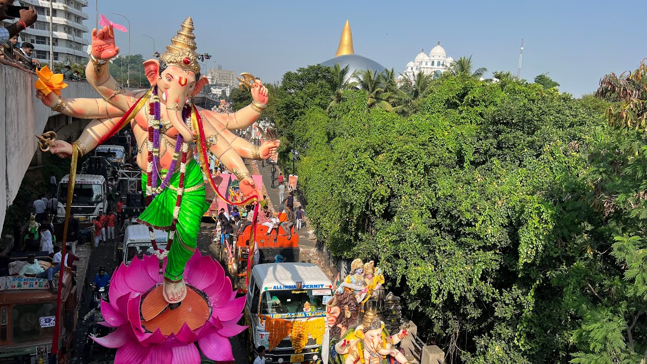 Ganesh Shobha Yatra | Ganesh nimajjanam 2024 Hyderabad | Ganesh visarjan 2024 | Ganesh immersion