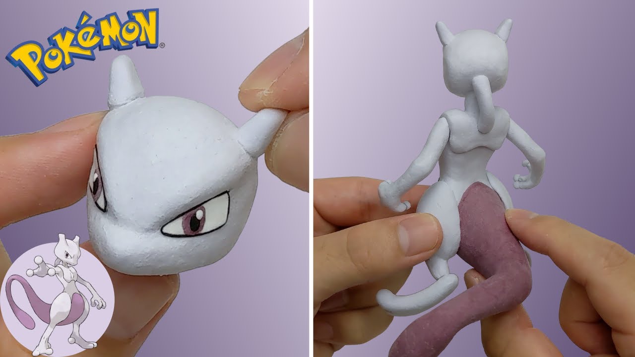 Pokemon Figures Making - Mewtwo | Clay Art / Pokemon toys
