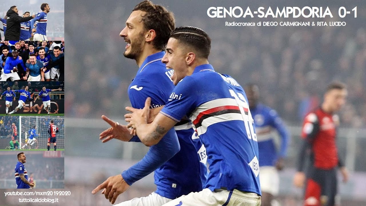 GENOA-SAMPDORIA 0-1 - Radiocronaca di Diego Carmignani e Rita Lucido (14/12/2019) da Rai Radio 1