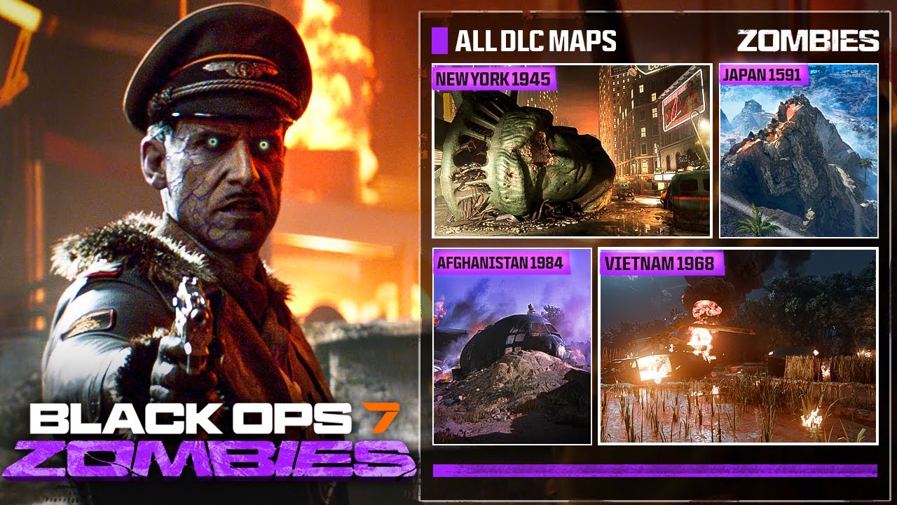 ALL BLACK OPS 7 ZOMBIES DLC MAPS LEAK COULD ACTUALLY BE TRUE...