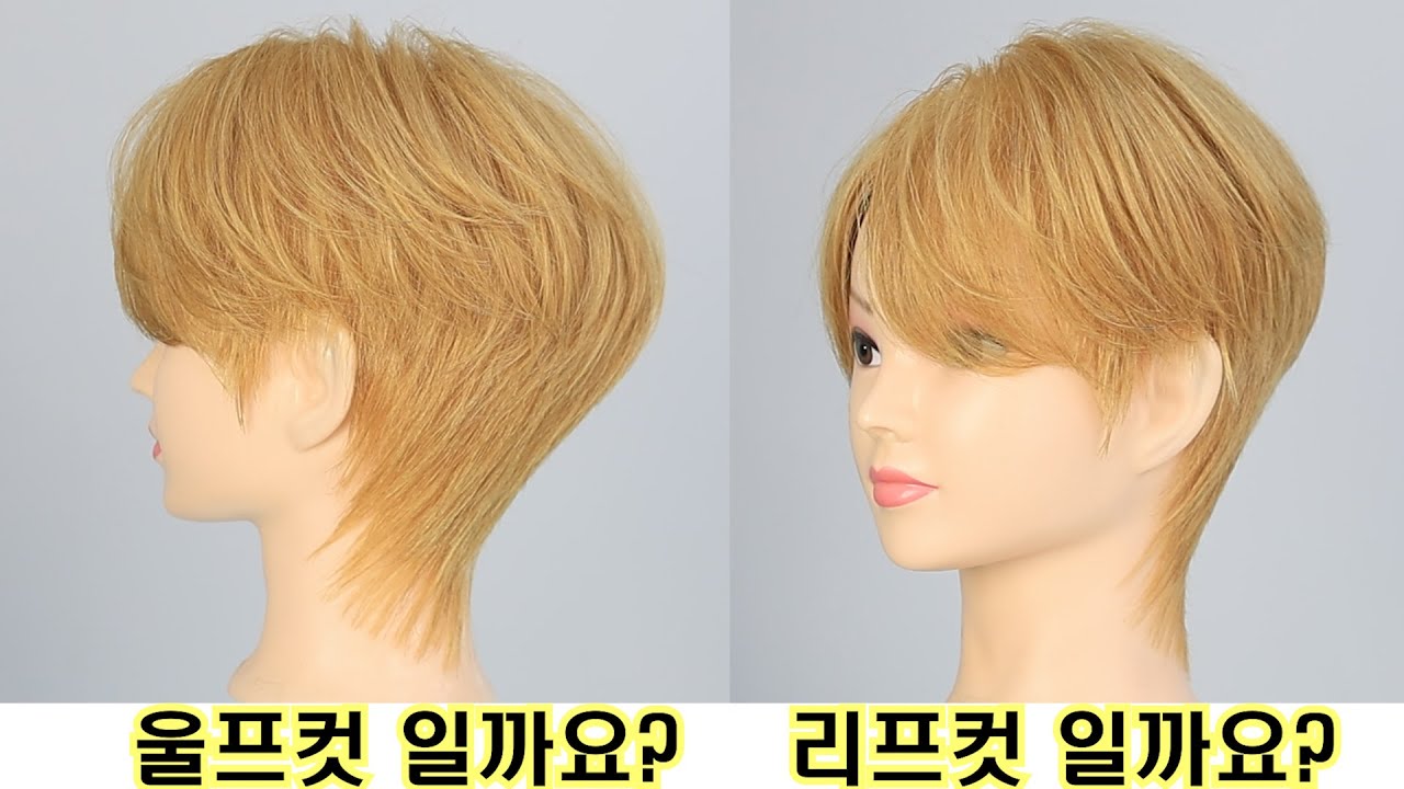 리프컷 일까요? 울프컷 일까요?