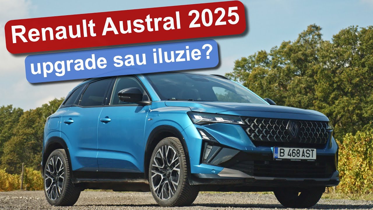 Test Renault Austral 2025: facelift pentru SUV-ul hibrid de 200 CP | MotorVlogTV