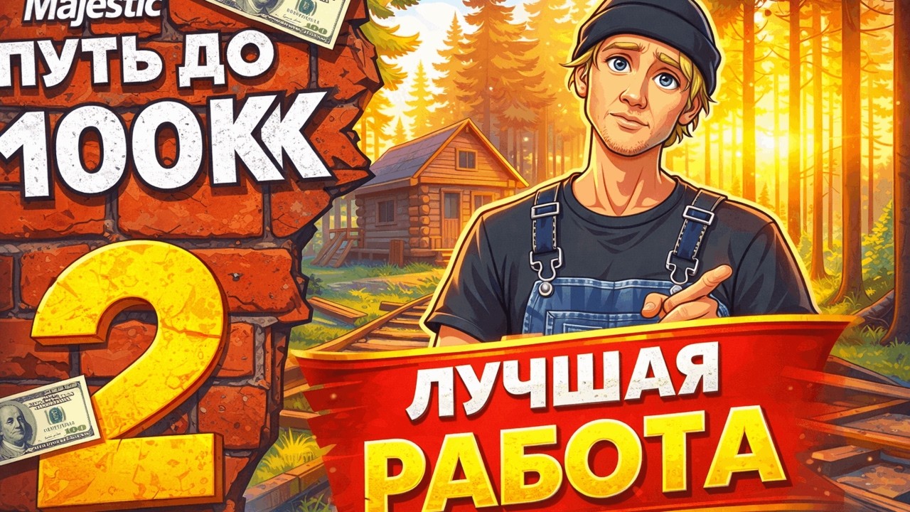 ПУТЬ ДО 100КК на MAJESTIC RP #2  НАЧАЛО ПУТИ С НУЛЯ без ДОНАТА в GTA 5 RP