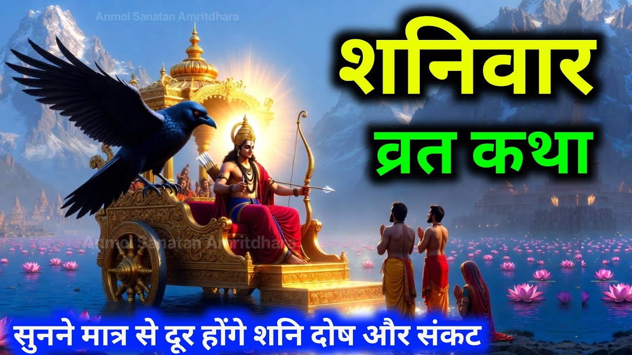 शनिवार व्रत कथा सुनने मात्र से दूर होंगे शनि दोष और संकट | Sanivar Vrat Katha #शनिवार #शनिदेव #vrat 