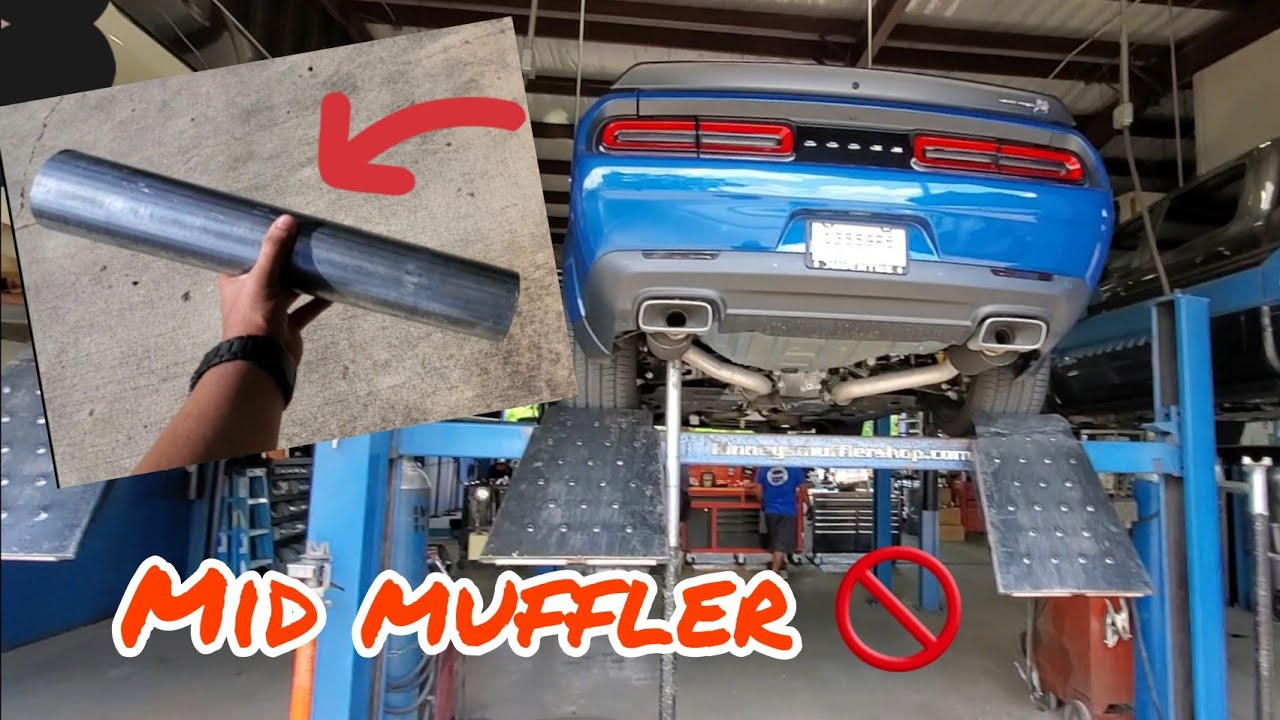 New Mod! Mid muffler delete on 2021 Widebody Challenger Scat Pack. So loud!!!