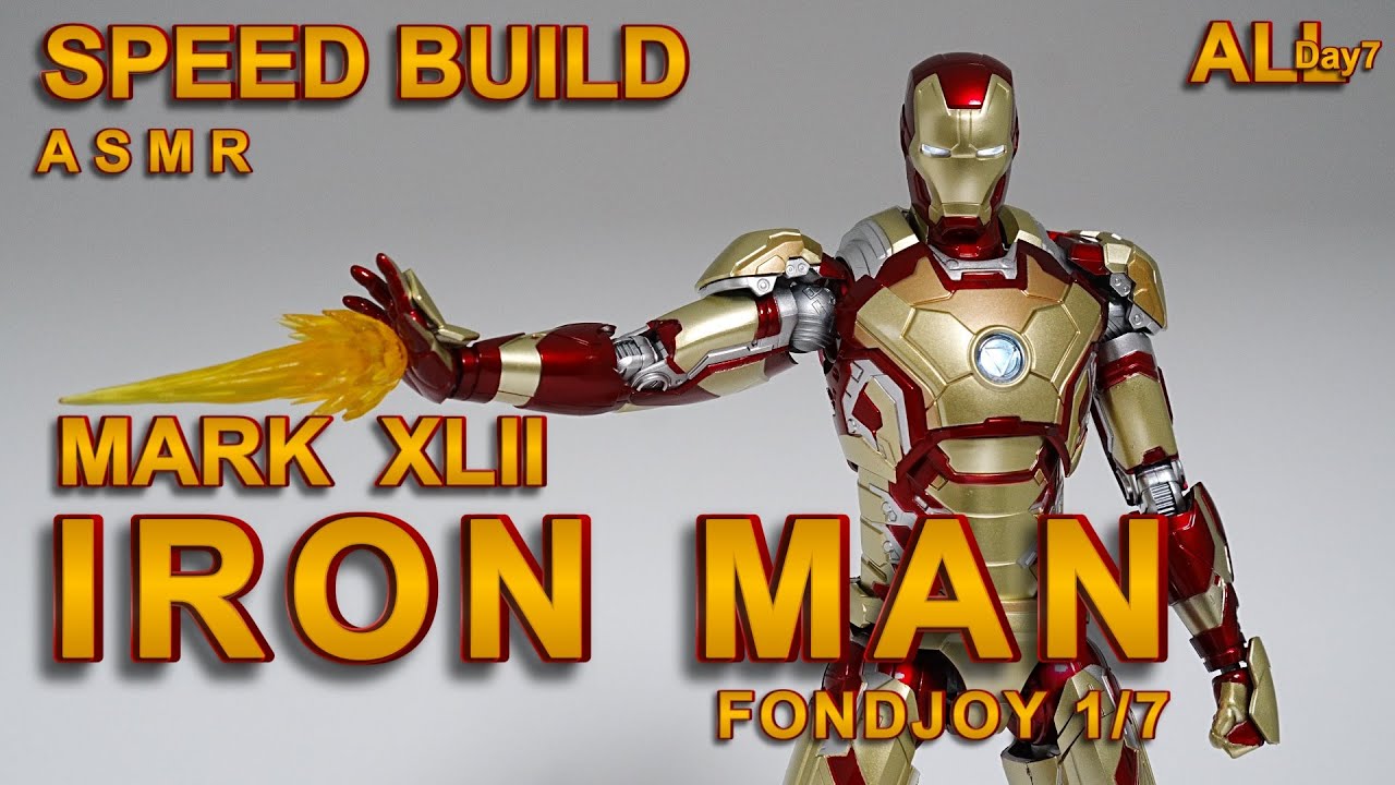 IronMan Mark 42ㅣSpeed BuildㅣModel KitㅣASMR BuildㅣFondJoy 1/7