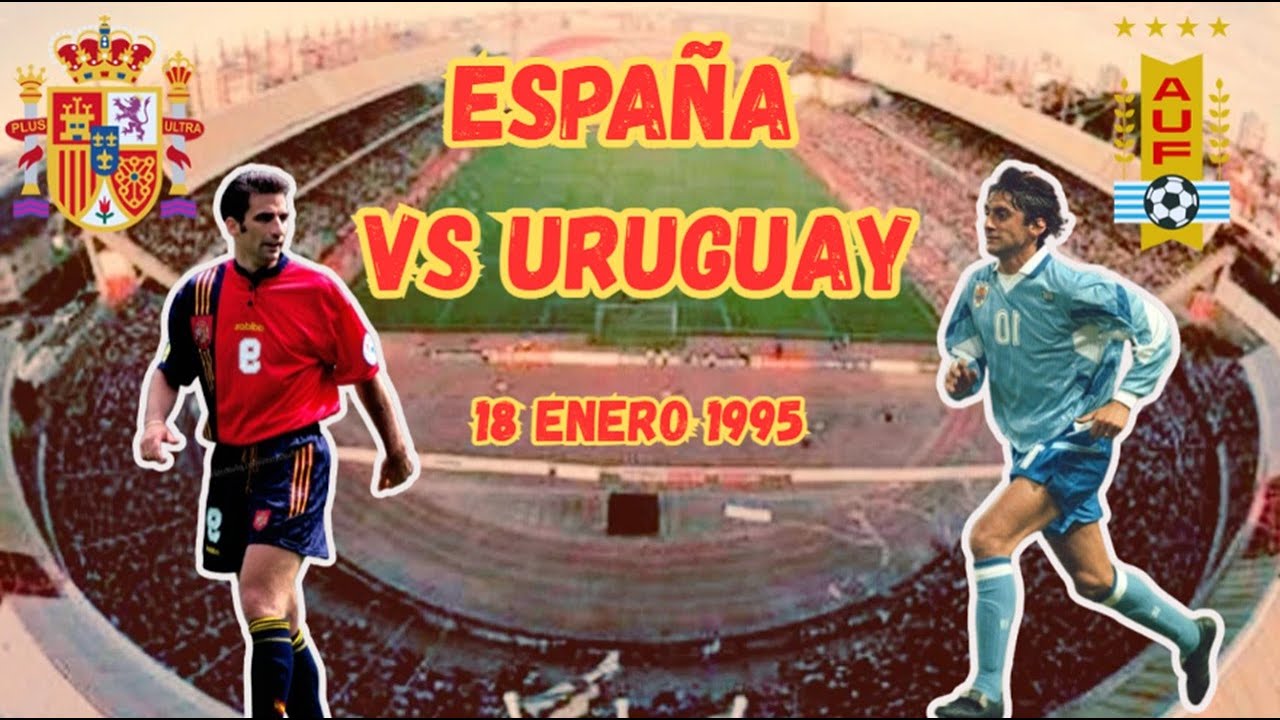 España vs Uruguay 1995 | Amistoso en Riazor | Pizzi, Donato, Francescoli y Recoba