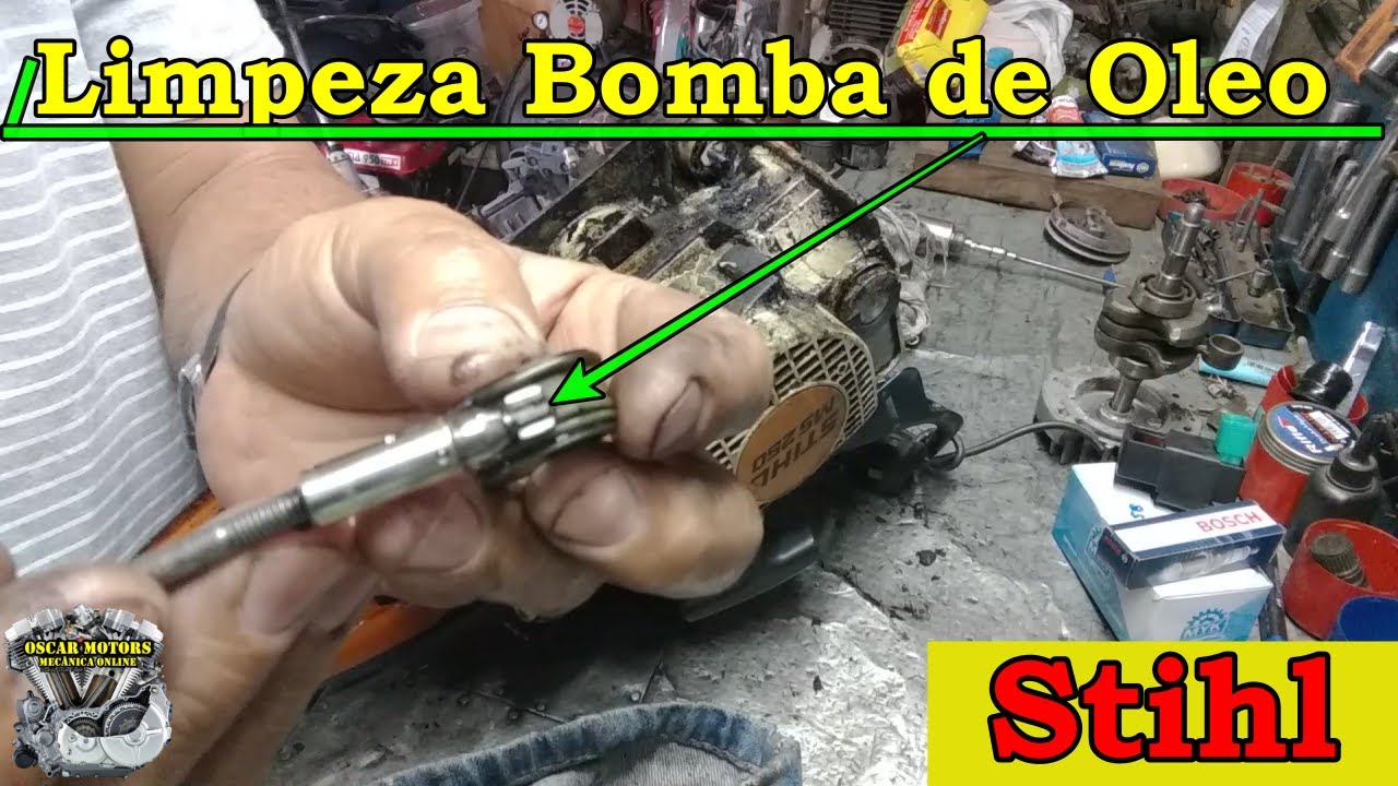 Tutorial Limpeza Bomba Óleo Stihl