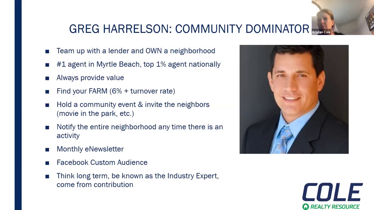 Hyperlocal Prospecting Webinar | Cole Realty Resource