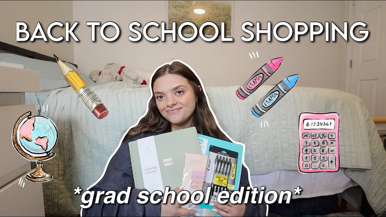 back to school supplies shopping vlog and haul! (grad school edition)