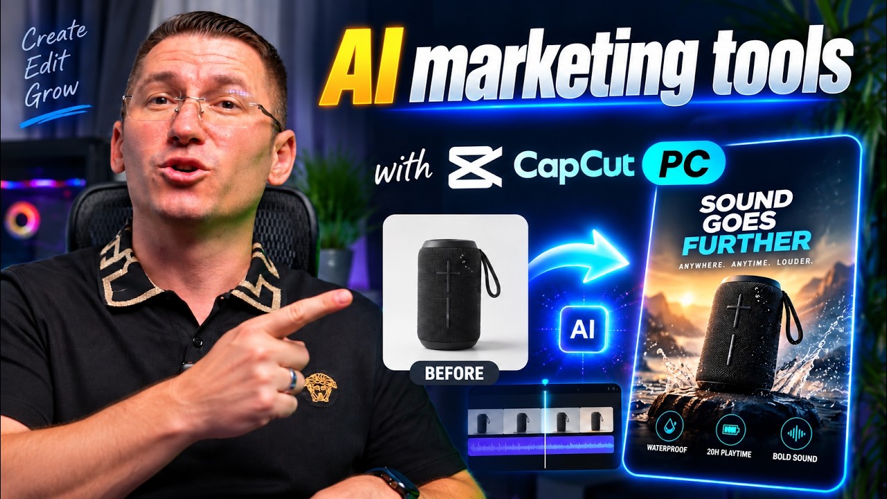 I Turned AI-Generated Clips Into a Full Ad With CapCut PC Video Editing Software