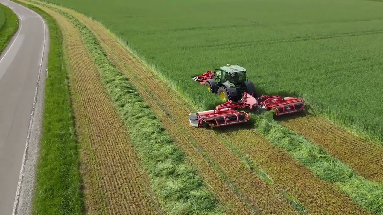 Frühjahr 2023 || John Deere Traktoren im Einsatz || Grünroggenernte