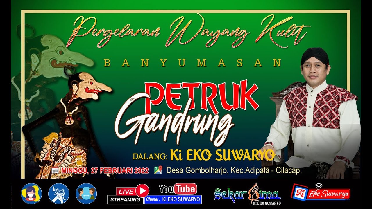 LIVE WAYANG KULIT DALANG KI EKO SUWARYO LAKON PETRUK GANDRUNG