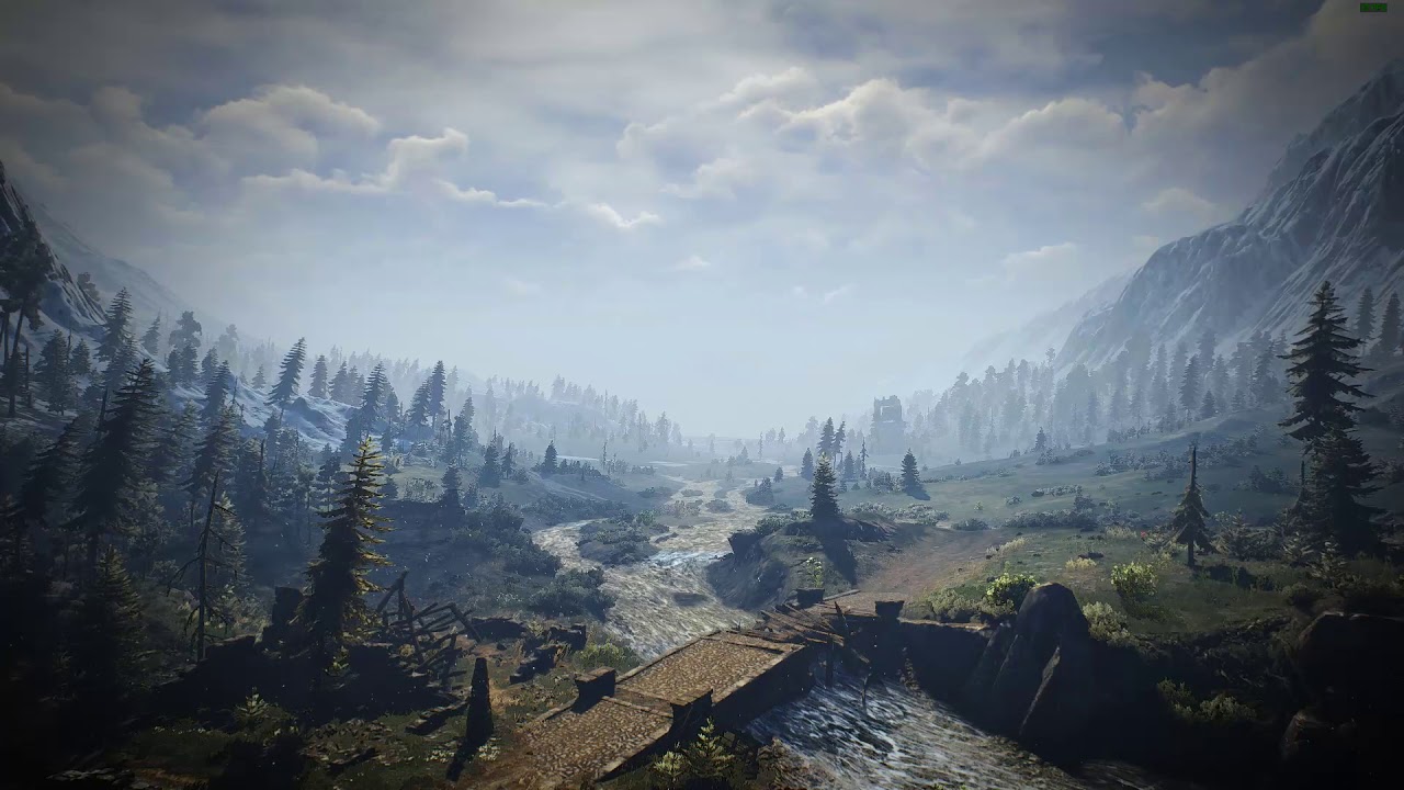 Witcher 3 ASMR - Ambient Scenery Sounds with Music (Skellige)