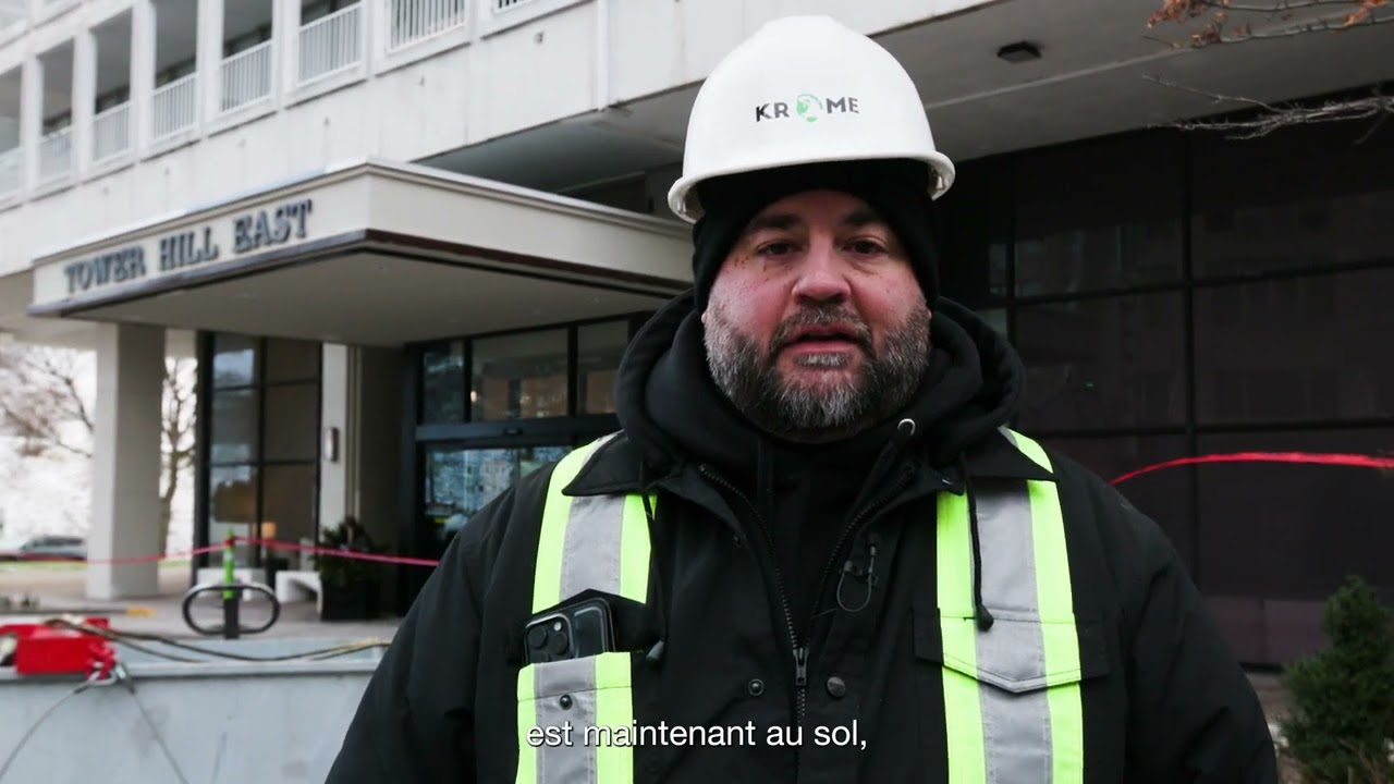 Notre client Capreit poursuit son important plan de décarbonation au 330 Spadina Road, à Toronto.