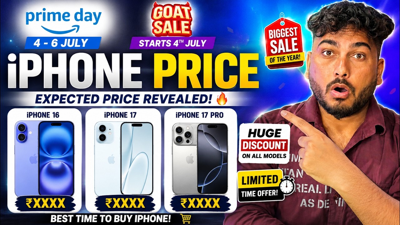 Massive iPhone Price Drop! 🔥 iPhone 17, 17 Pro & 16 Deals in GOAT Sale & Prime Day 2026