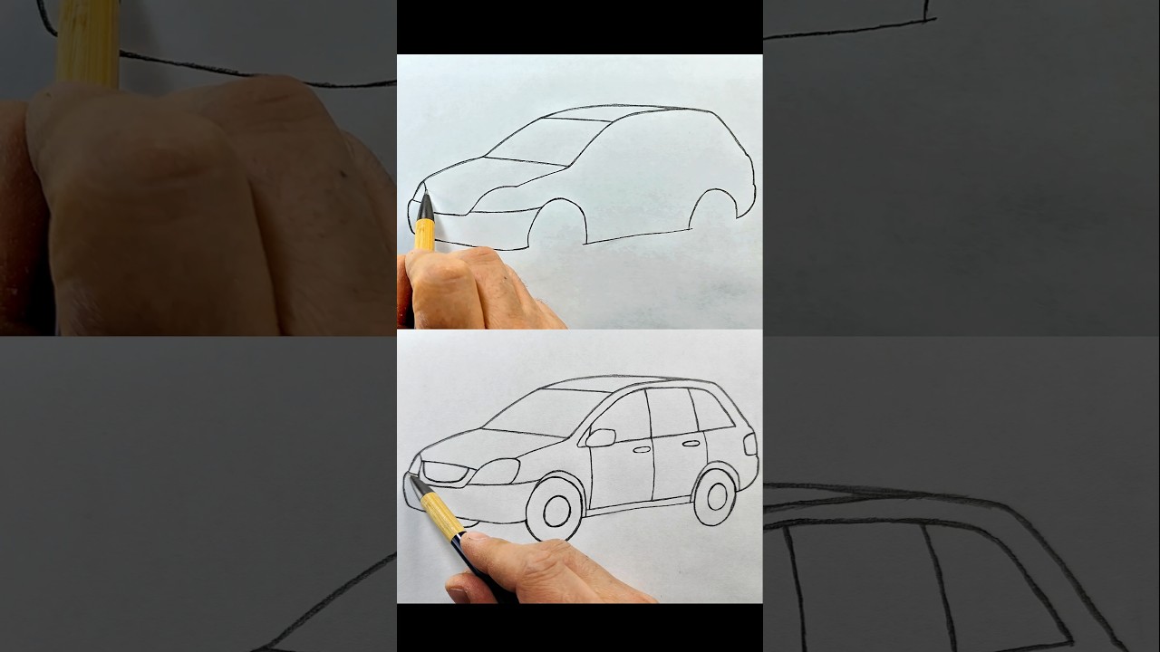 EASY Car Drawing 