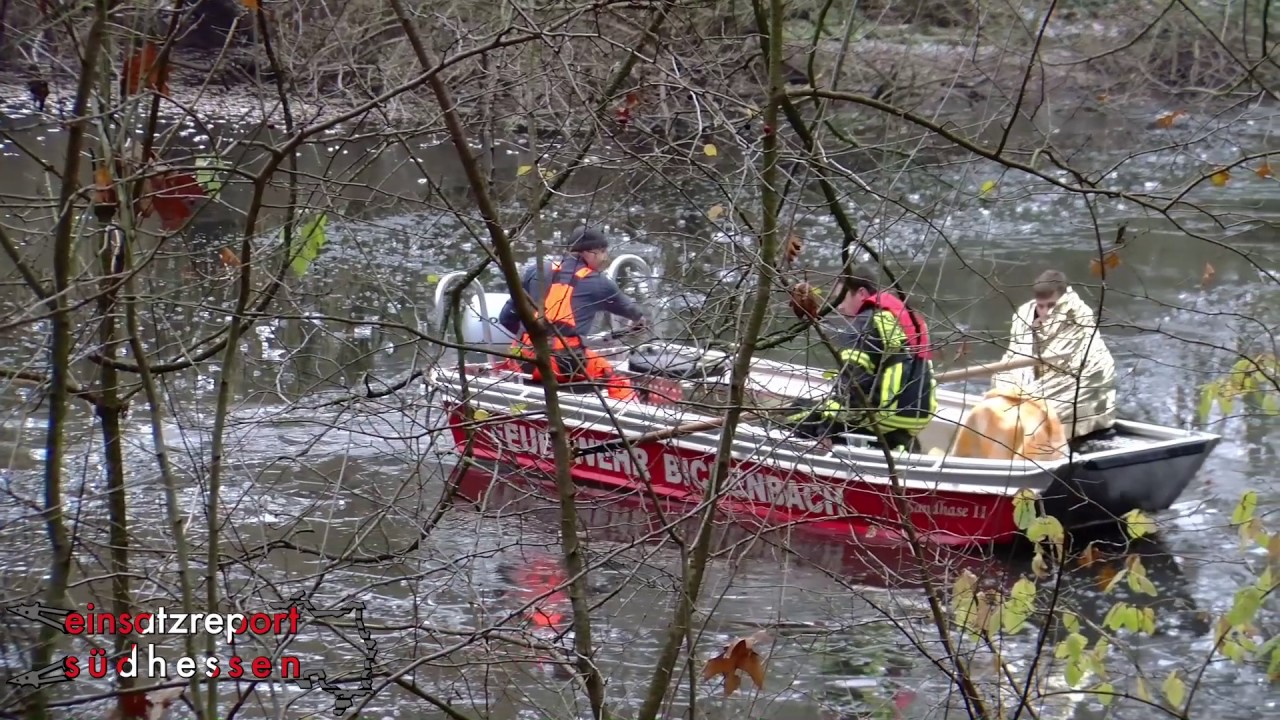 Kind bricht im Eis ein - 05.12.2016 - Seeheim-Jugenheim