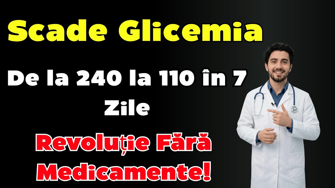 De la 240 la 110 mg/dL în 7 Zile: Metoda Revoluționară de a Controla Glicemia Fără Medicamente!