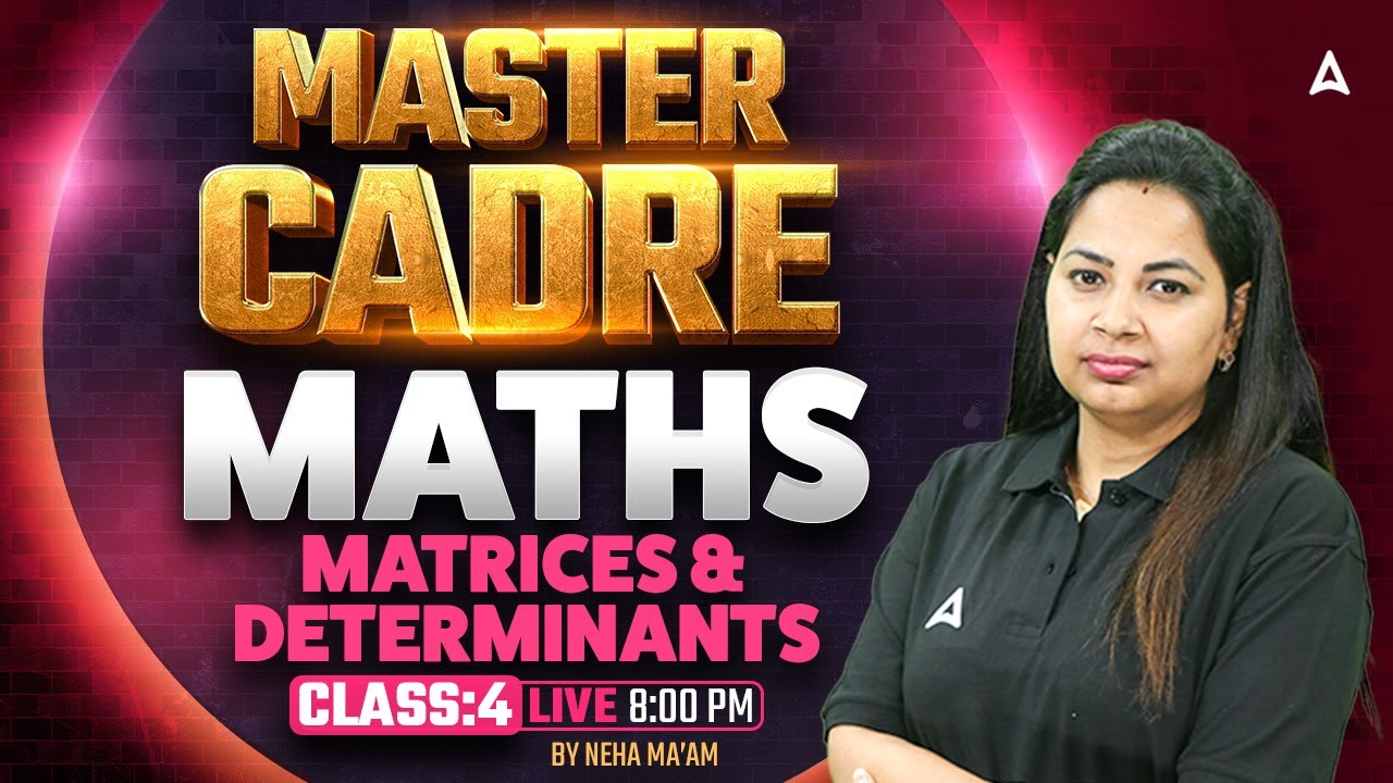 Master Cadre Maths Preparation 2026 | Master Cadre Maths MCQs Class By Neha Mam #4