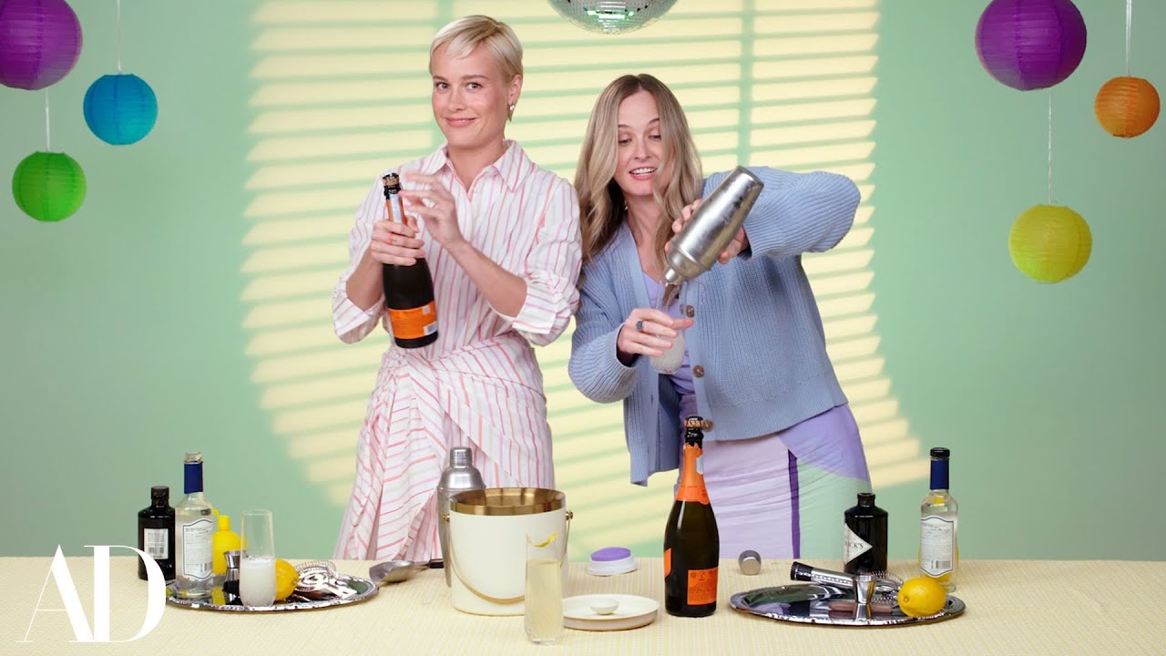 Brie Larson & BFF Courtney McBroom Compete in Party Hosting Skills | Architectural Digest