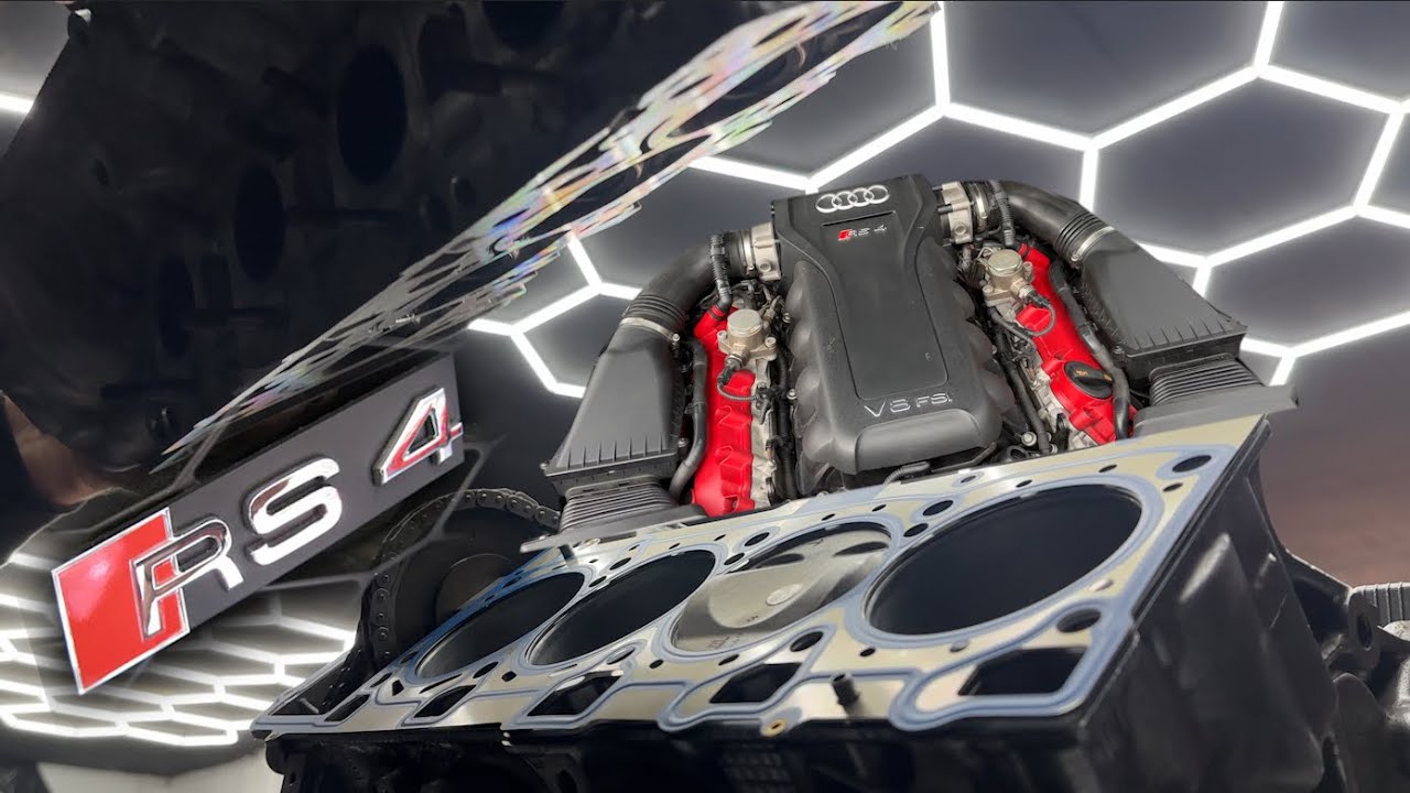 We built the V8 engine for customer's RS4 from a scrap engine and the following day he had issues ..