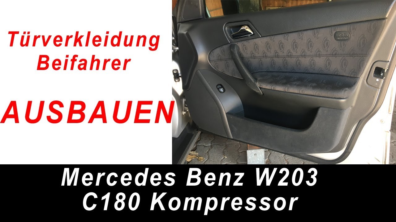 W203 Projekt Update 16 Türverkleidung Beifahrerseite vorne ausbauen