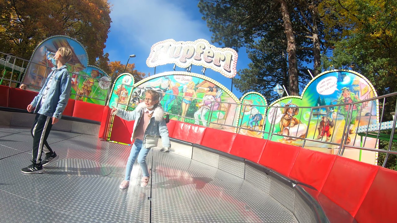 Memminger Herbstmarkt(Jahrmarkt) 2021 Hupferl (Onride) Tag  4K